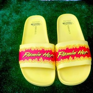 Limited Edition Flaming Hot Cheetos Slides
